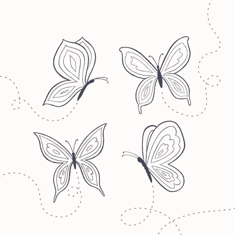 Free Butterfly Picture To Color In