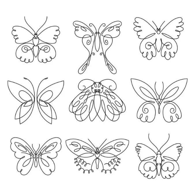 Free Butterfly Picture To Color In