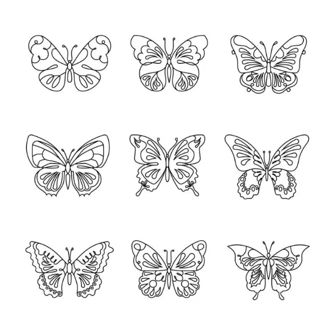 Free Butterfly Picture To Color In 71