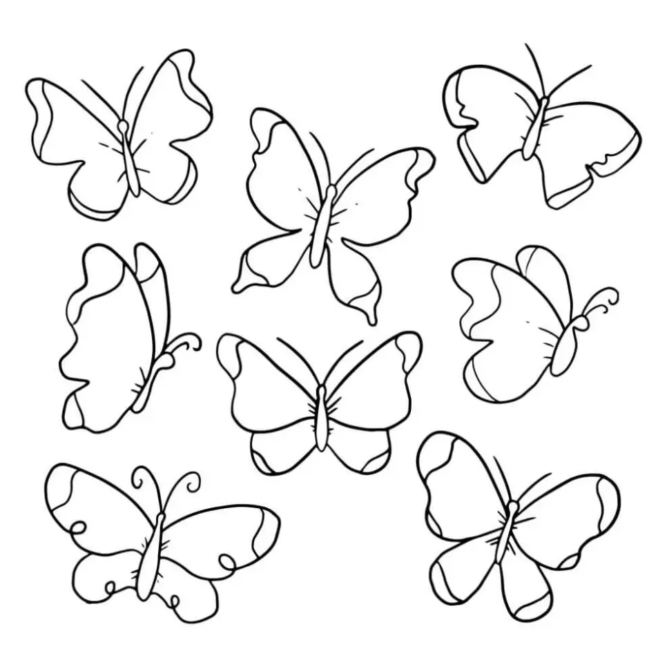 Free Butterfly Picture To Color In