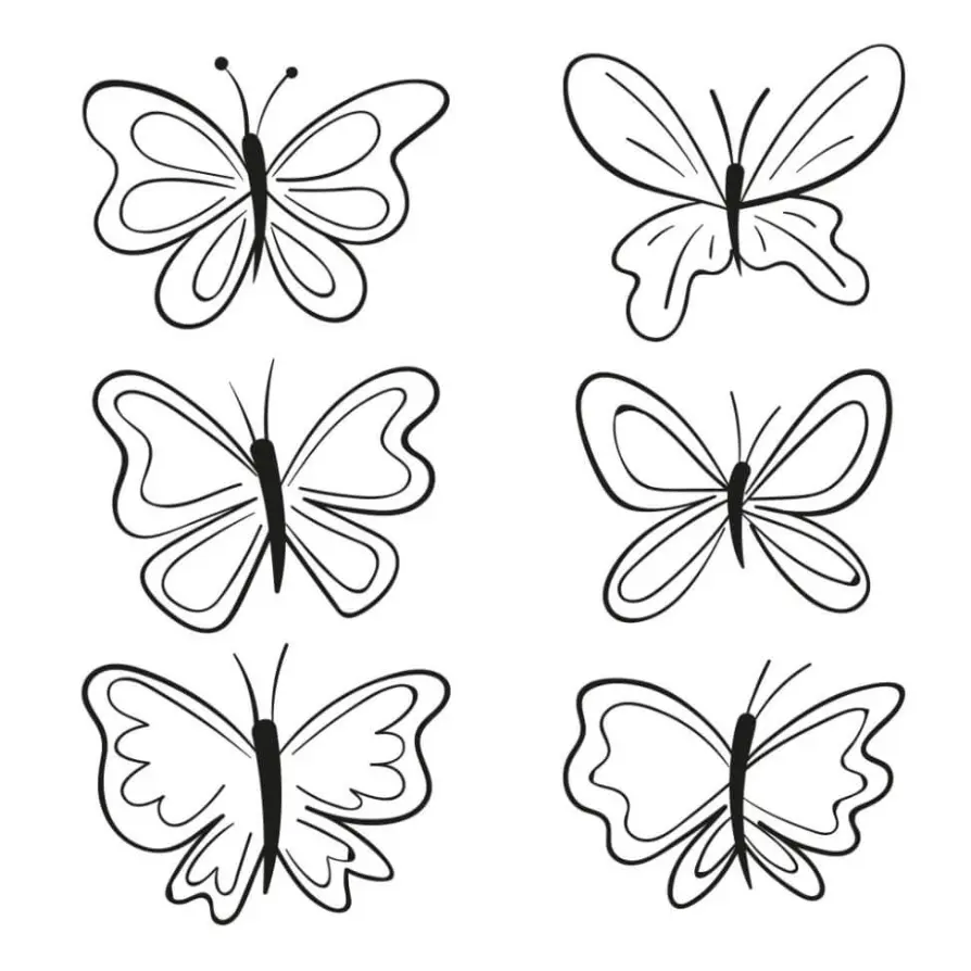 Free Butterfly Picture To Color In