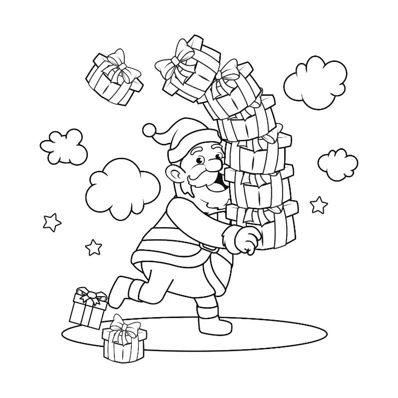 Free Christmas Picture To Color In