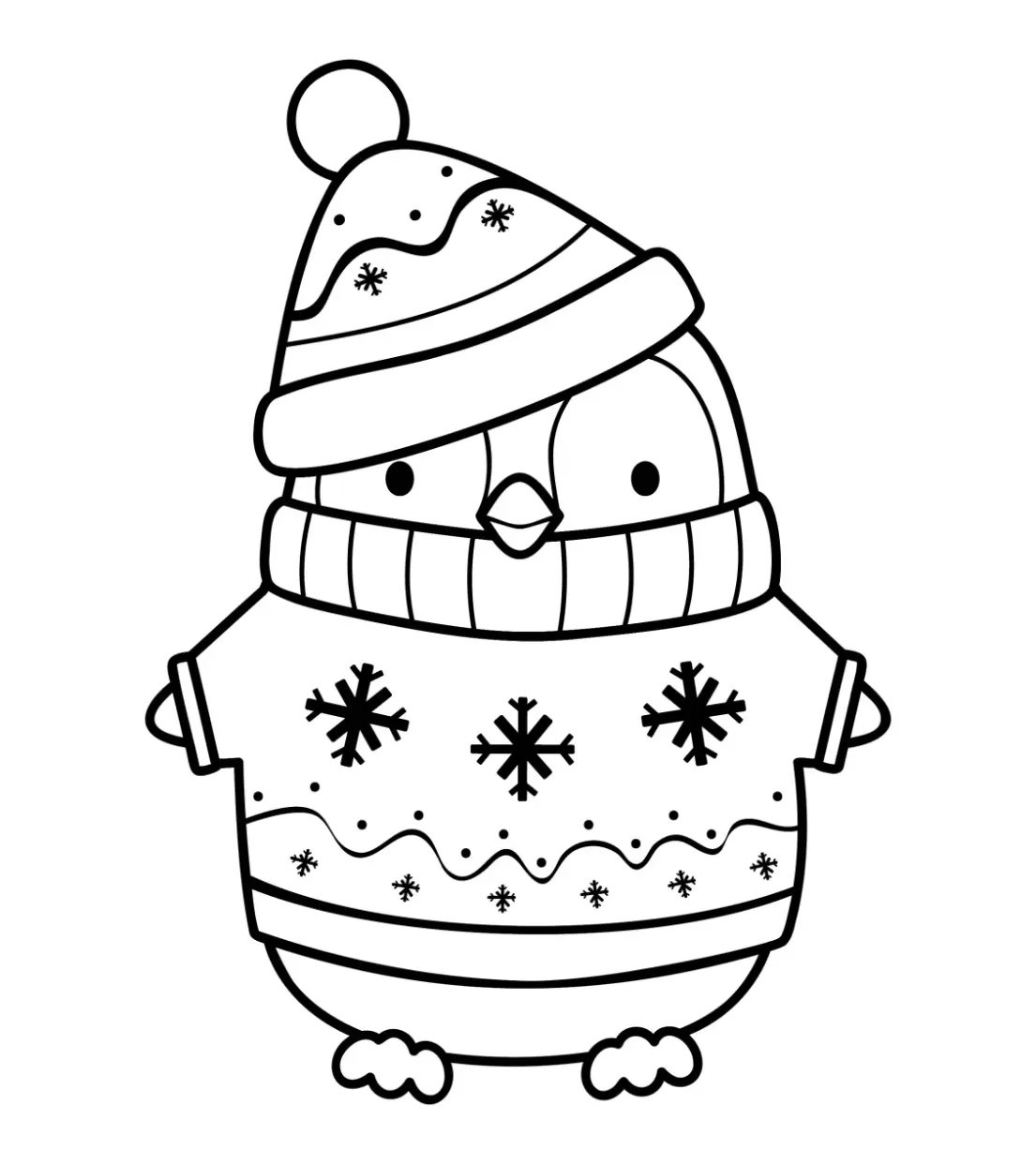 Free Christmas Picture To Color In