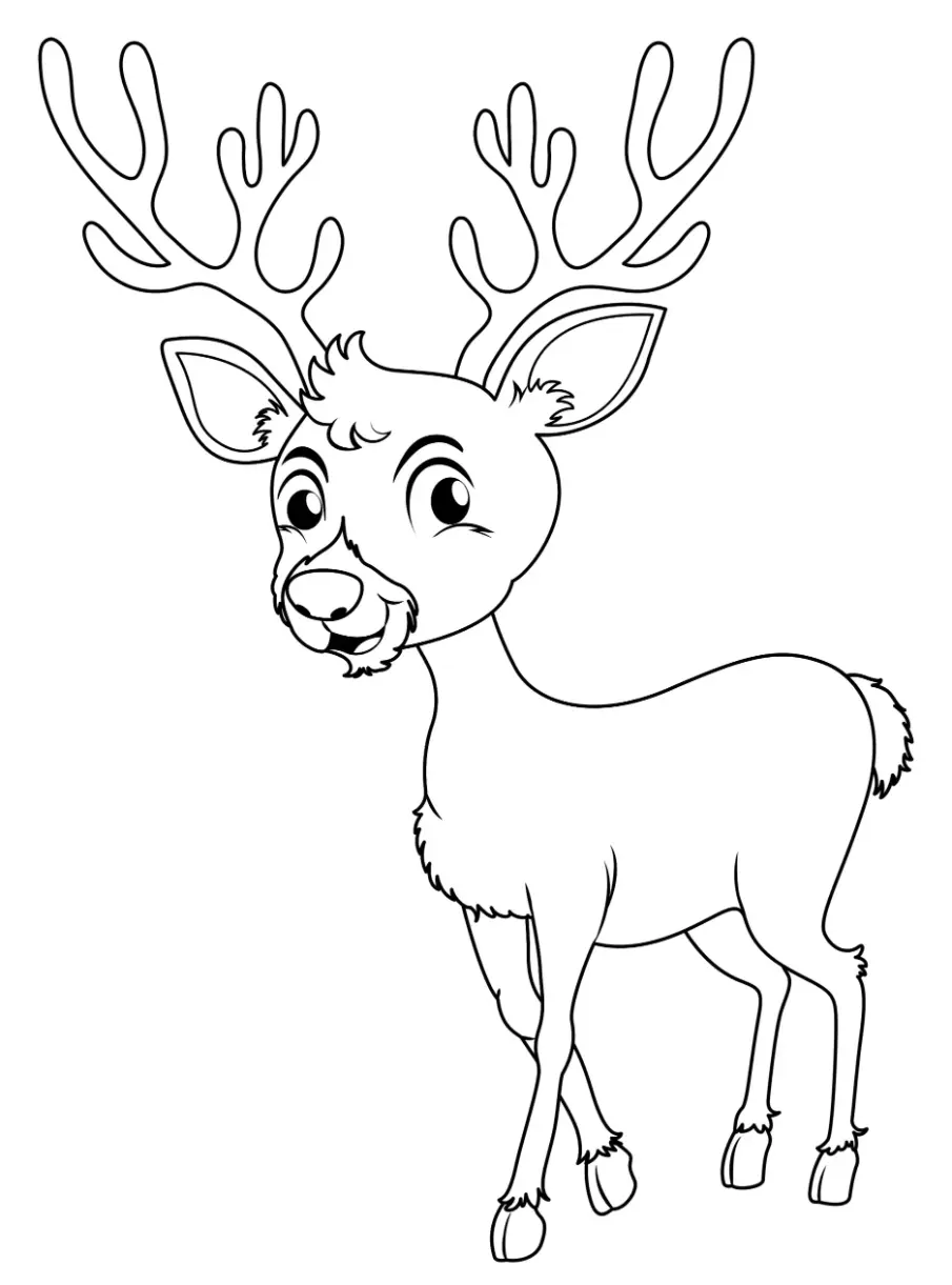 Free Christmas Picture To Color In