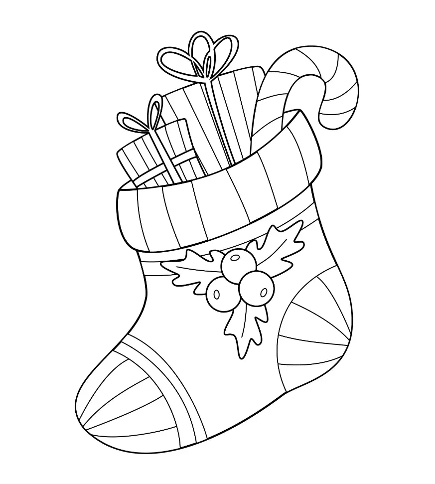 Free Christmas Picture To Color In