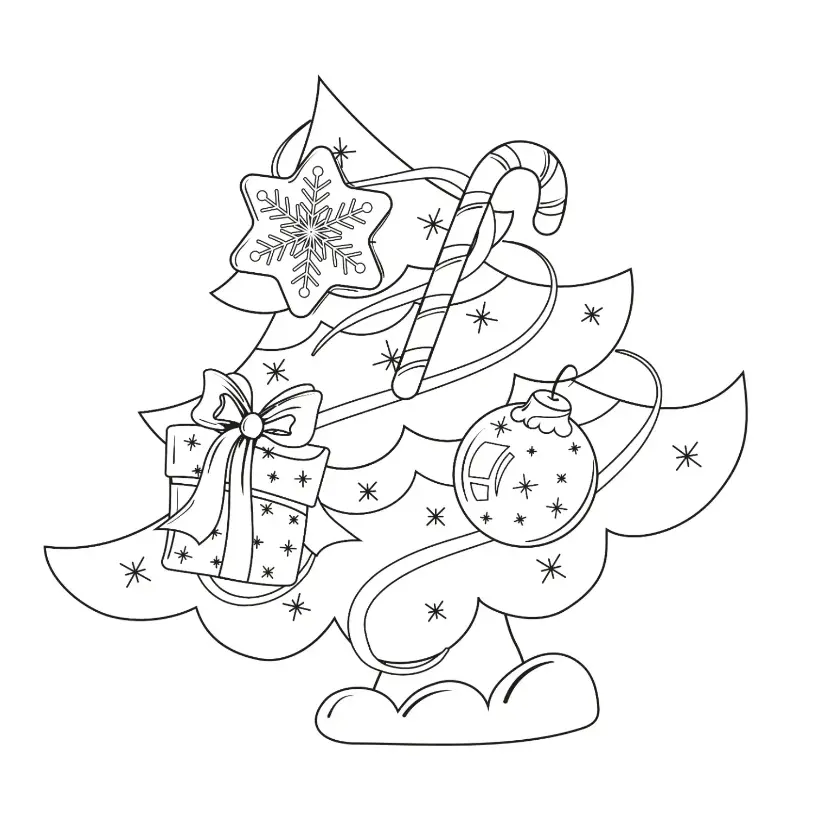 Free Christmas Picture To Color In