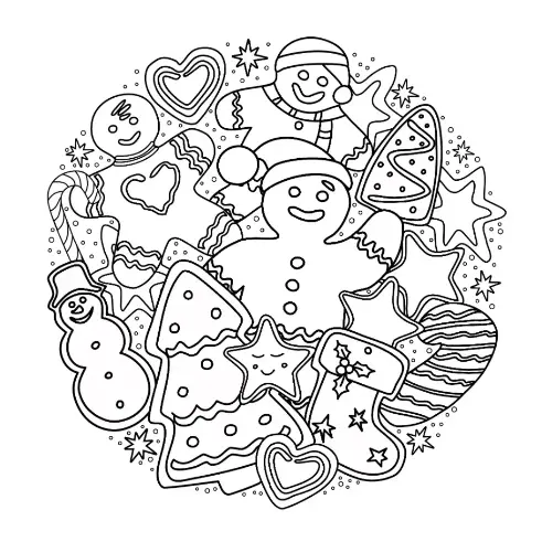 Free Christmas Picture To Color In