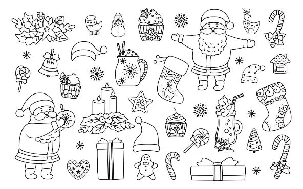 Free Christmas Picture To Color In