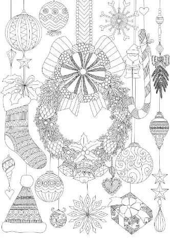 Free Christmas Picture To Color In