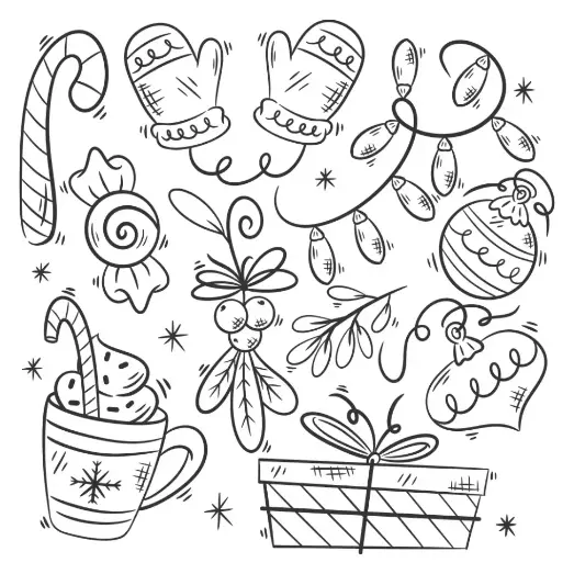 Free Christmas Picture To Color In