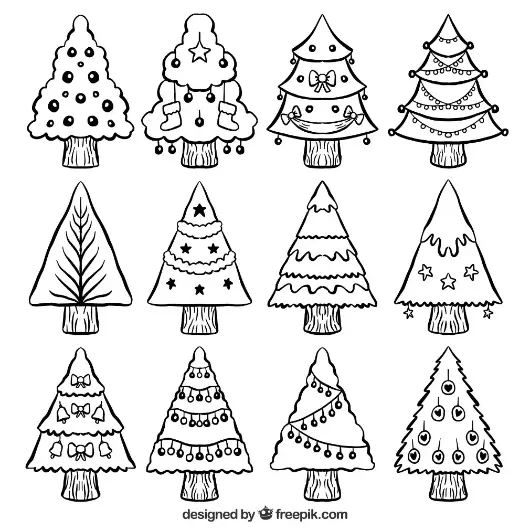 Free Christmas Picture To Color In