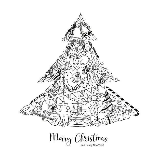 Free Christmas Picture To Color In