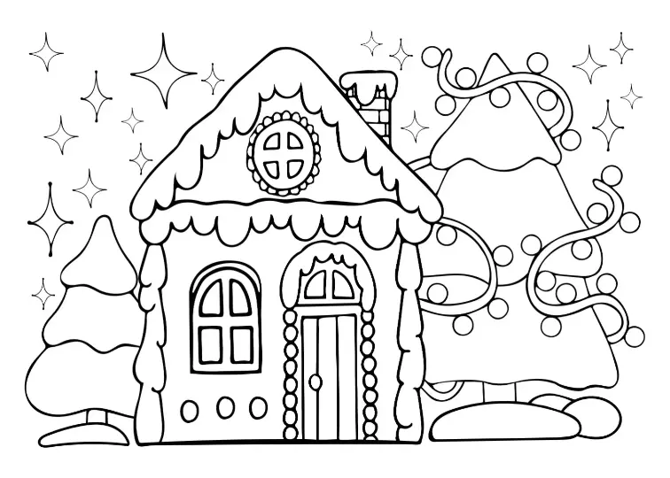 Free Christmas Picture To Color In