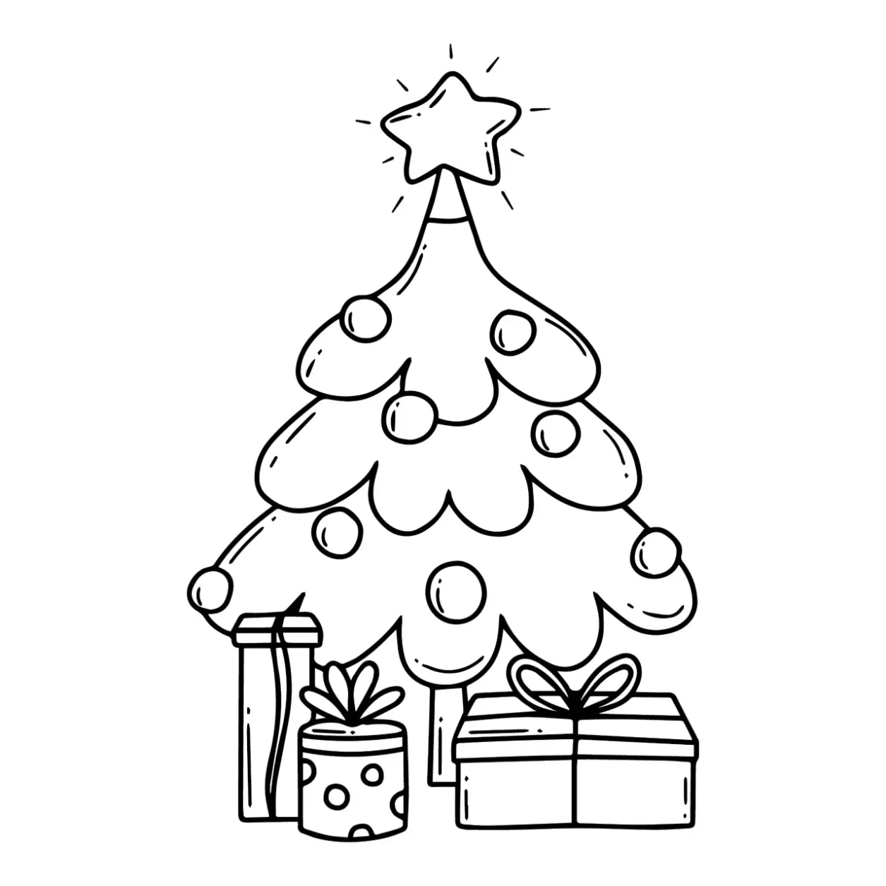 Free Christmas Picture To Color In