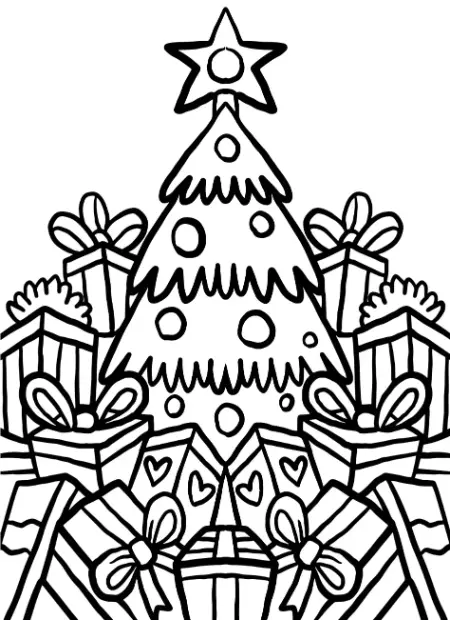 Free Christmas Picture To Color In