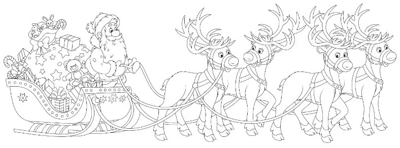 Free Christmas Picture To Color In