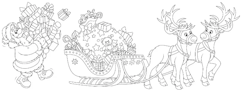 Free Christmas Picture To Color In