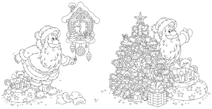 Free Christmas Picture To Color In