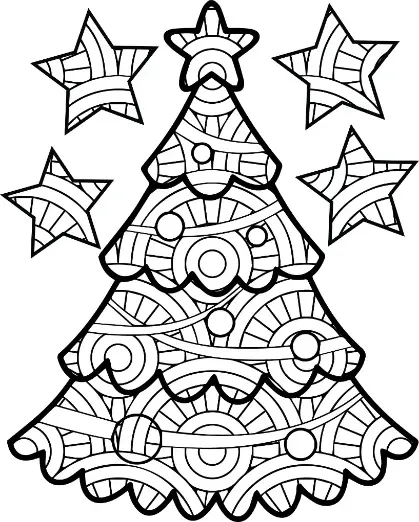 Free Christmas Picture To Color In