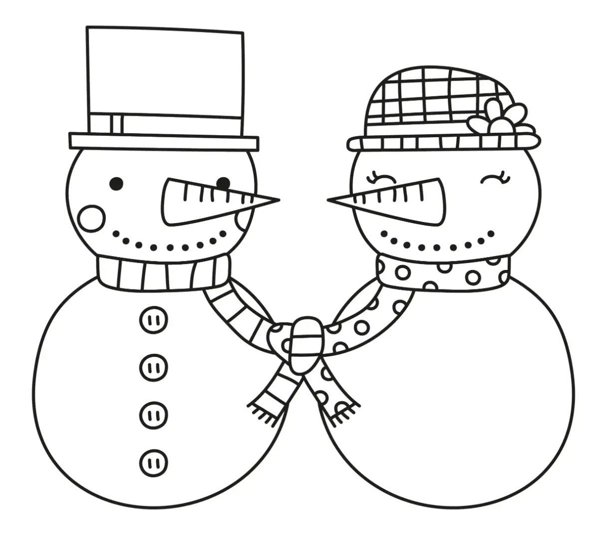 Free Christmas Picture To Color In