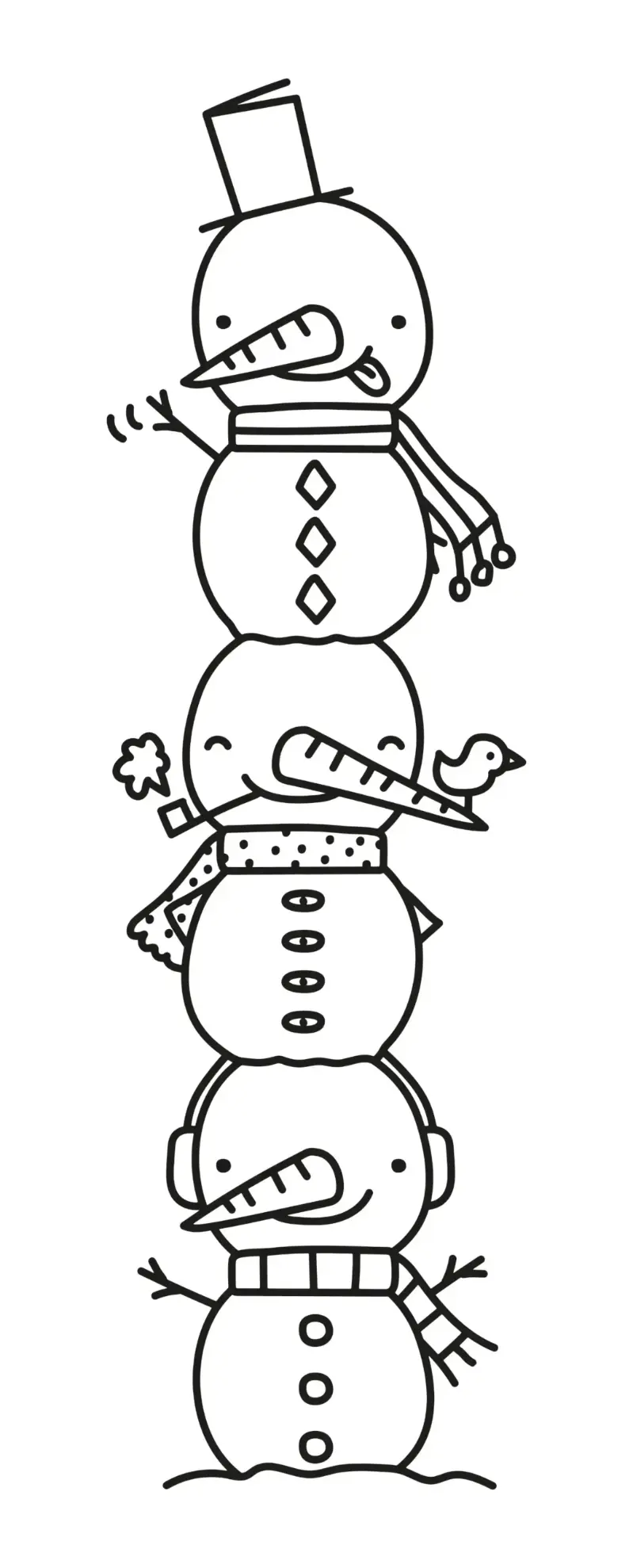 Free Christmas Picture To Color In