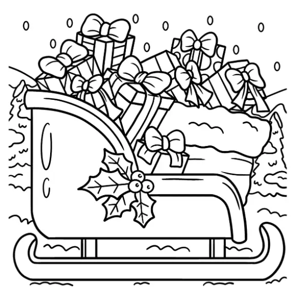 Free Christmas Picture To Color In