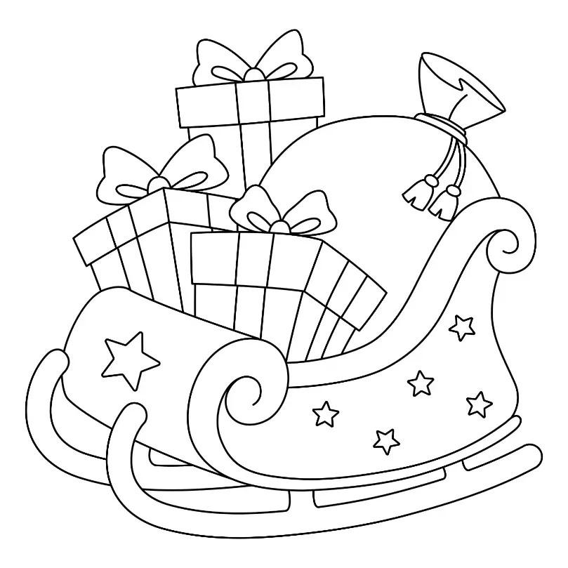 Free Christmas Picture To Color In