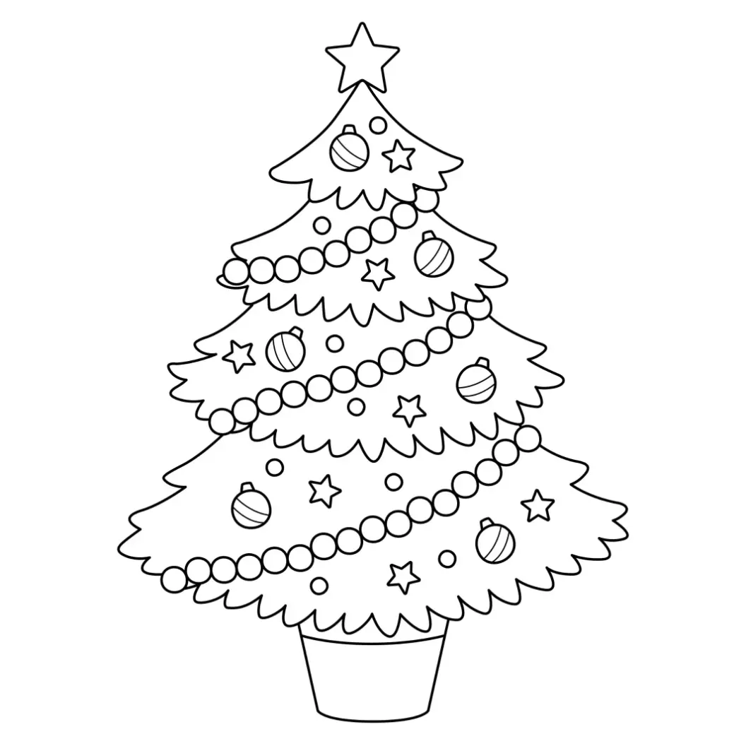 Free Christmas Picture To Color In