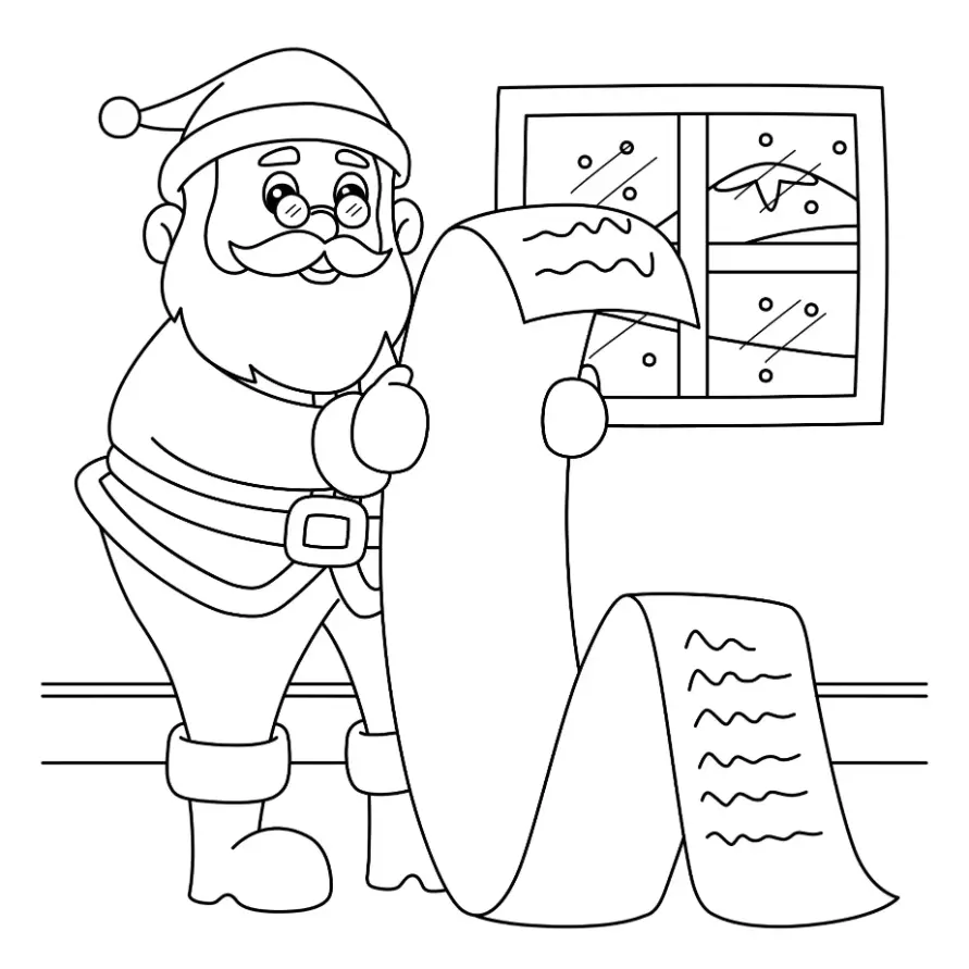 Free Christmas Picture To Color In