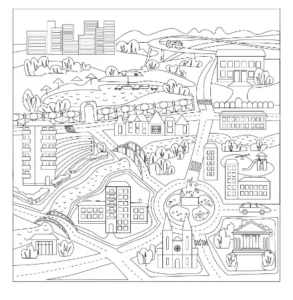 Free City Picture To Color In