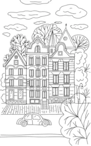 Free City Picture To Color In