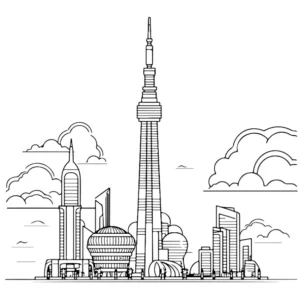 Free City Picture To Color In