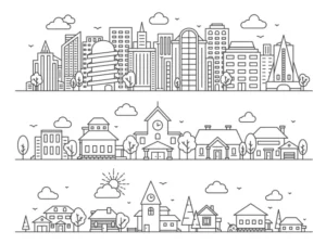 Free City Picture To Color In