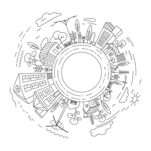 Free City Picture To Color In