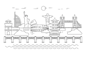 Free City Picture To Color In