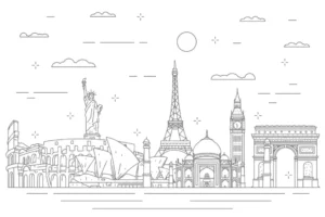 Free City Picture To Color In