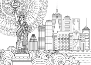 Free City Picture To Color In