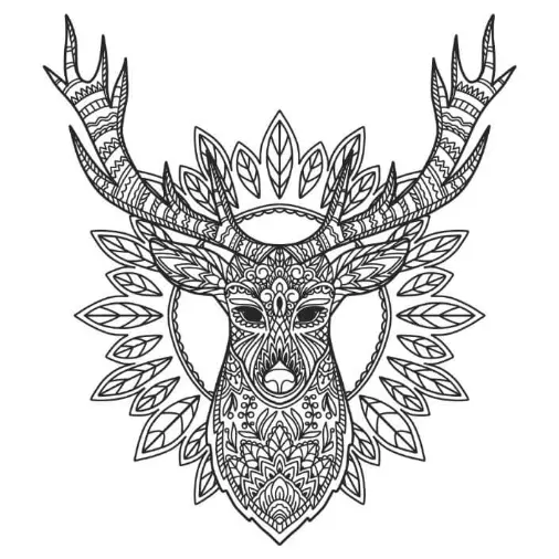 Free Deer Picture To Color In