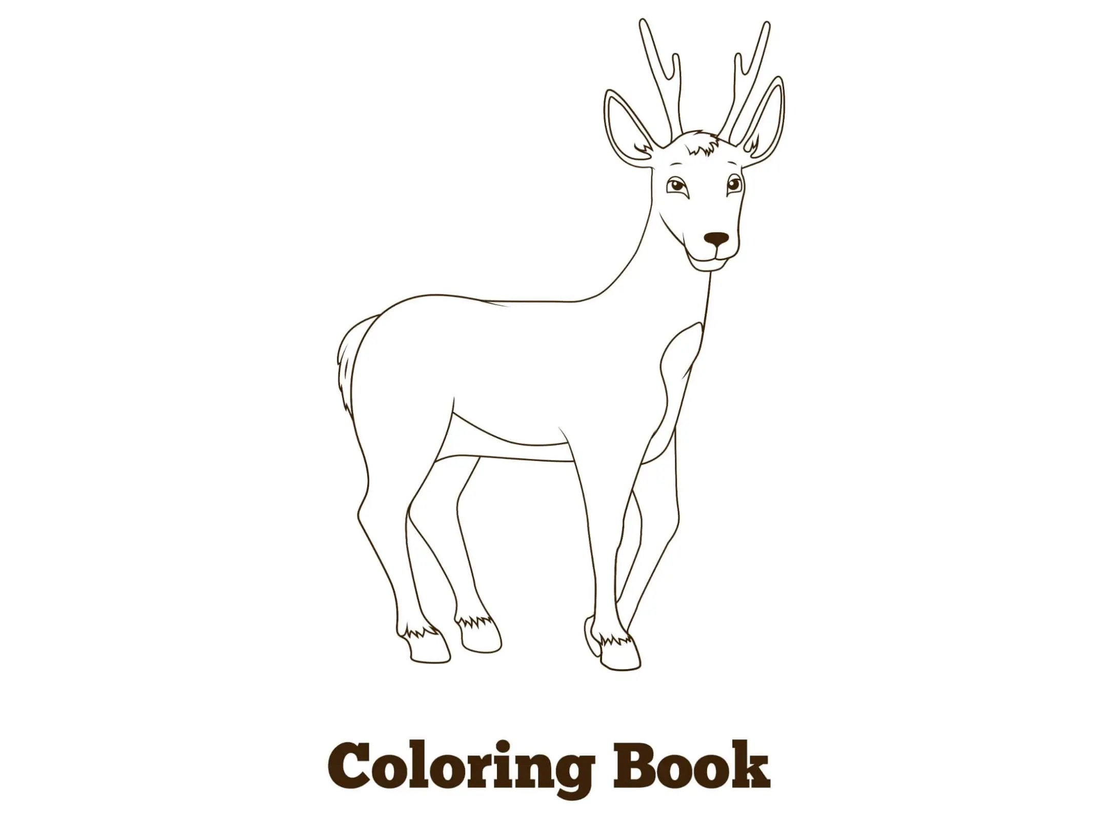 Free Deer Picture To Color In