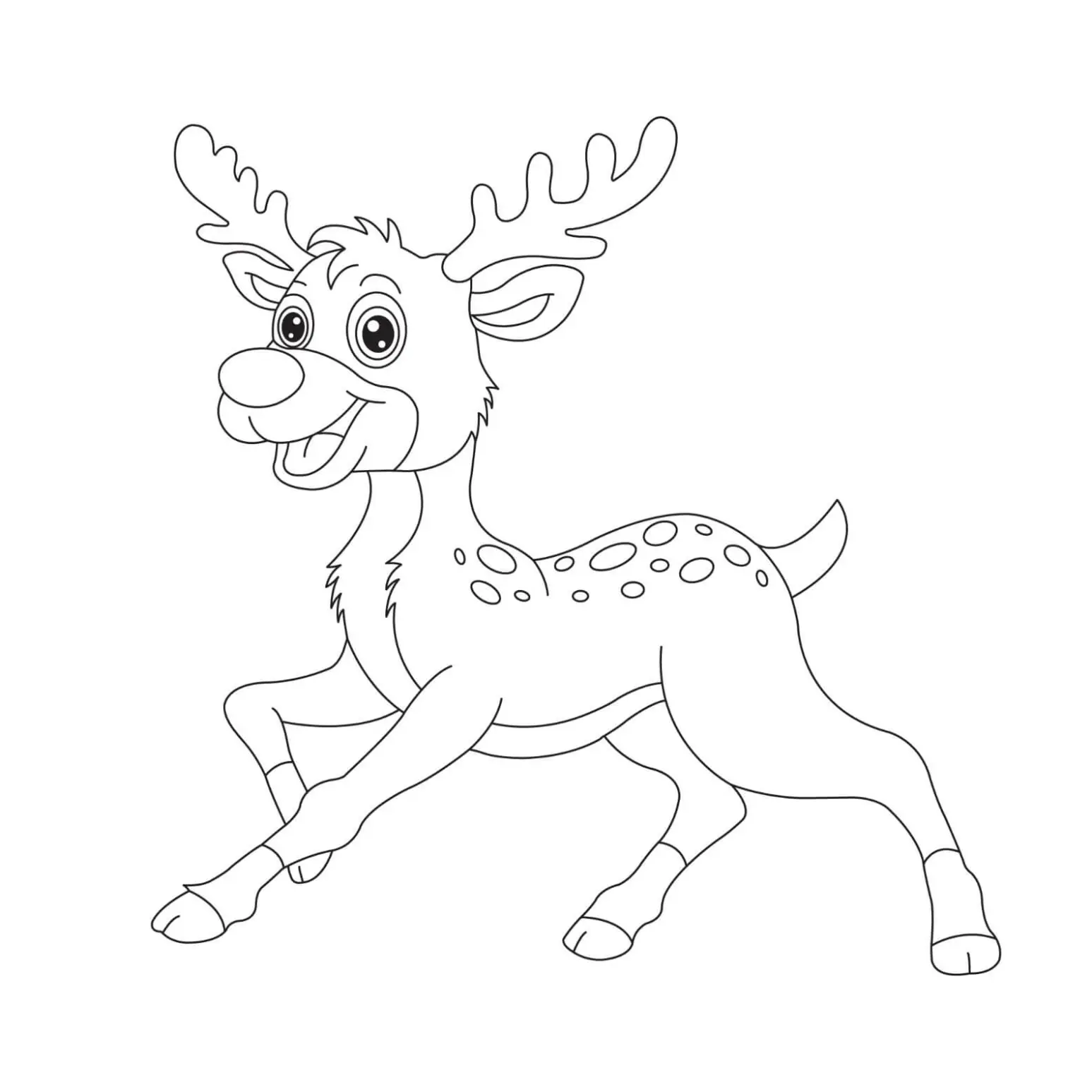 Free Deer Picture To Color In