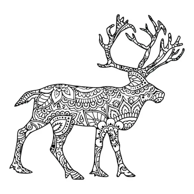 Free Deer Picture To Color In