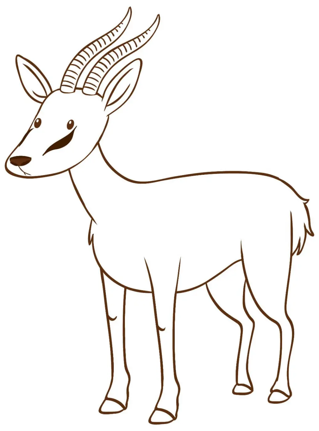 Free Deer Picture To Color In