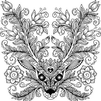 Free Deer Picture To Color In