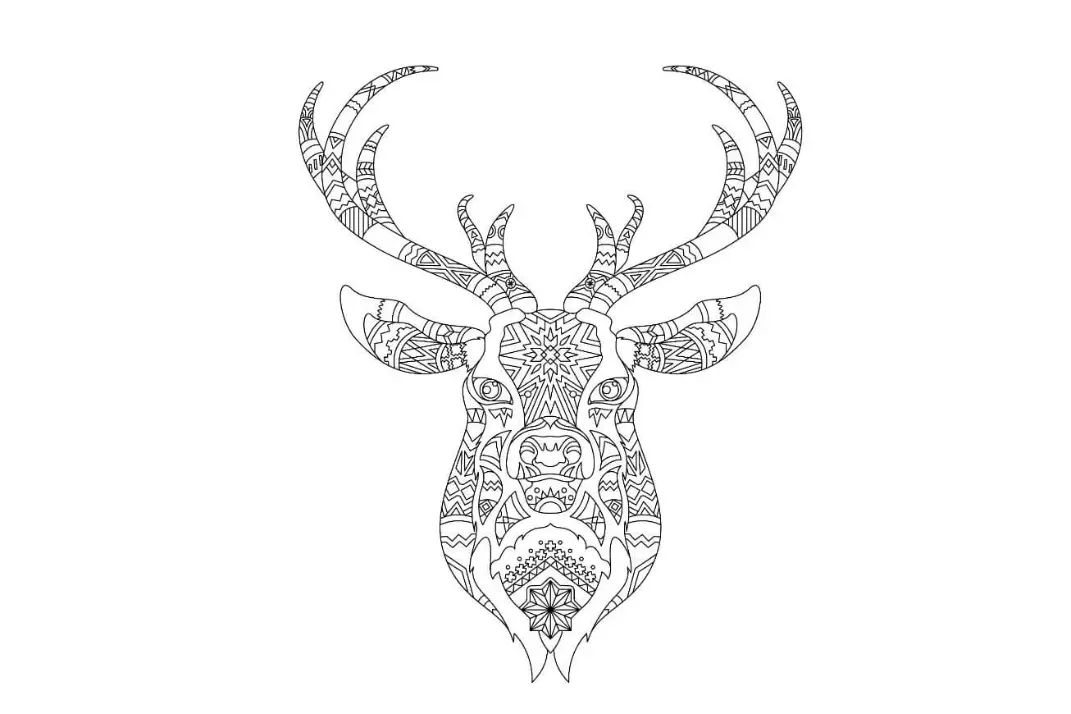 Free Deer Picture To Color In