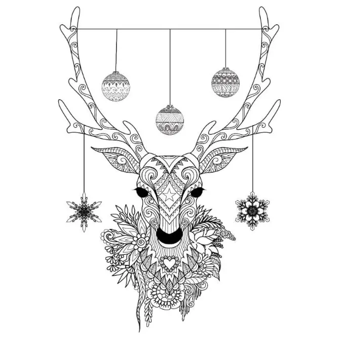 Free Deer Picture To Color In