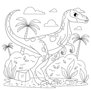 Free Dinosaur Picture To Color In