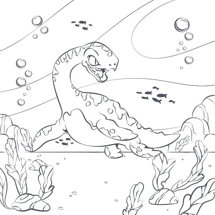 Free Dinosaur Picture To Color In