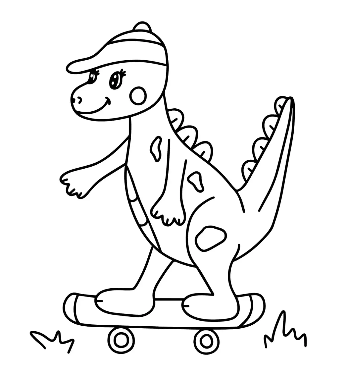 Free Dinosaur Picture To Color In