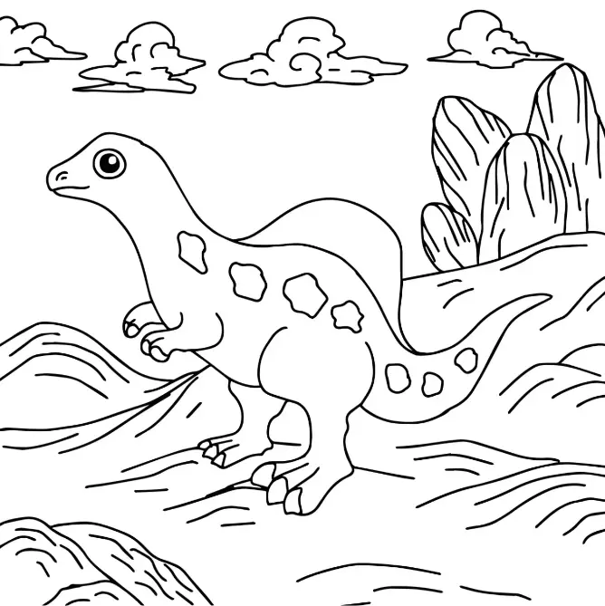 Free Dinosaur Picture To Color In