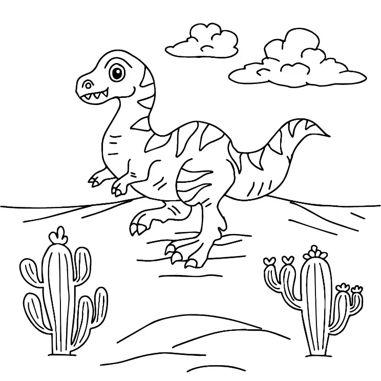 Free Dinosaur Picture To Color In